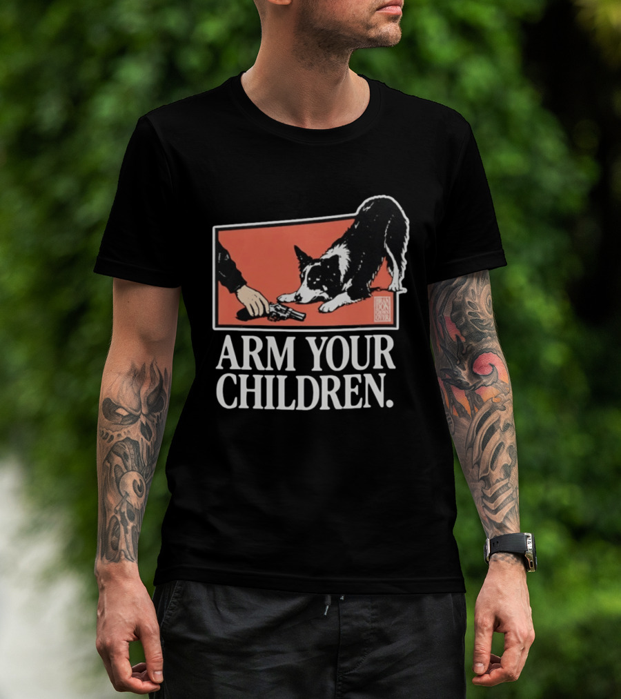 Arm Your Children Brandon Gone Over Dog T-Shirt