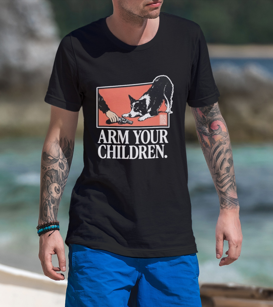 Arm Your Children Brandon Gone Over Dog T-Shirt
