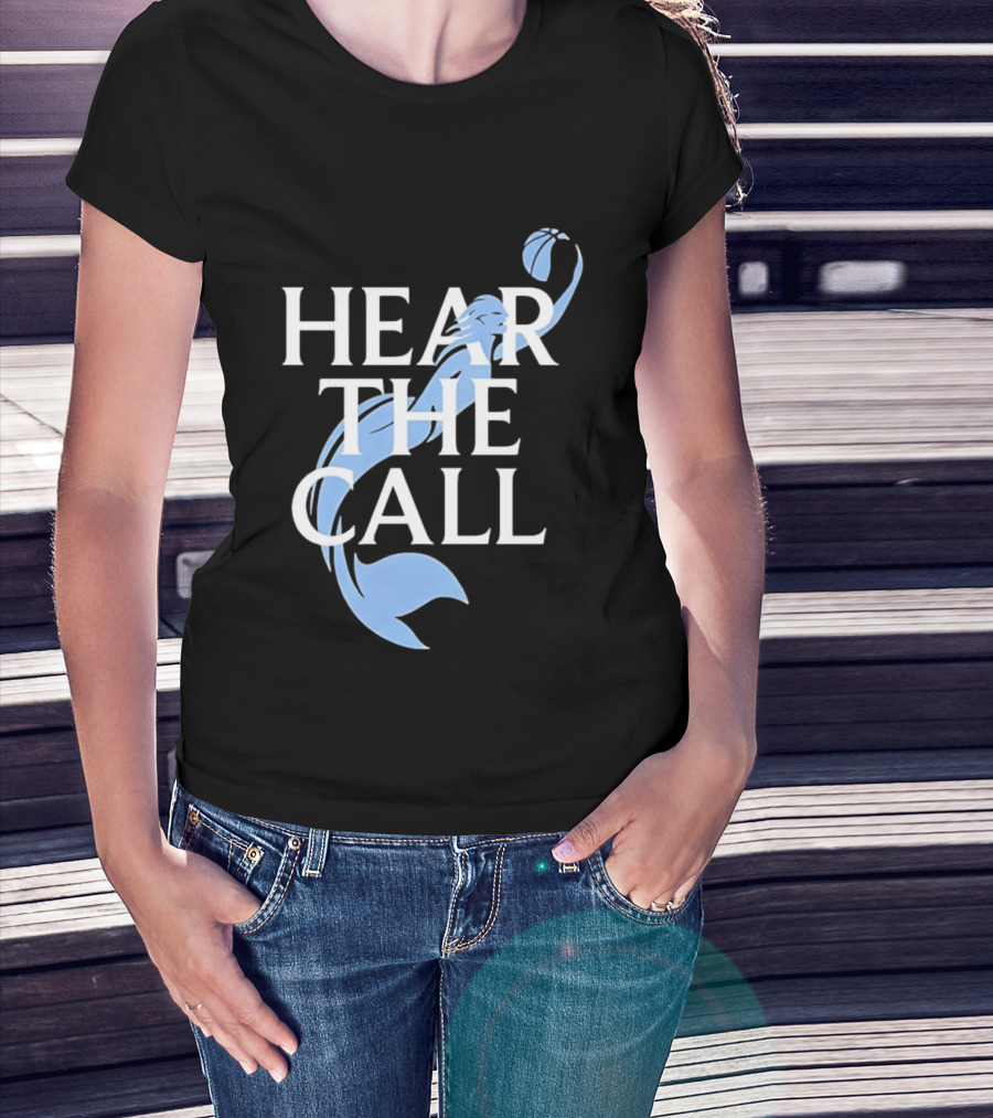 Hear The Call Mermaid Basketball Sports T-Shirt