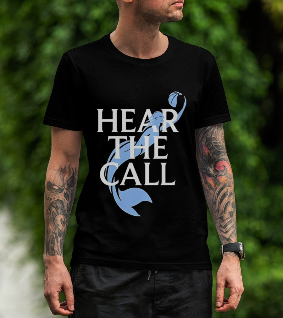 Hear The Call Mermaid Basketball Sports T-Shirt
