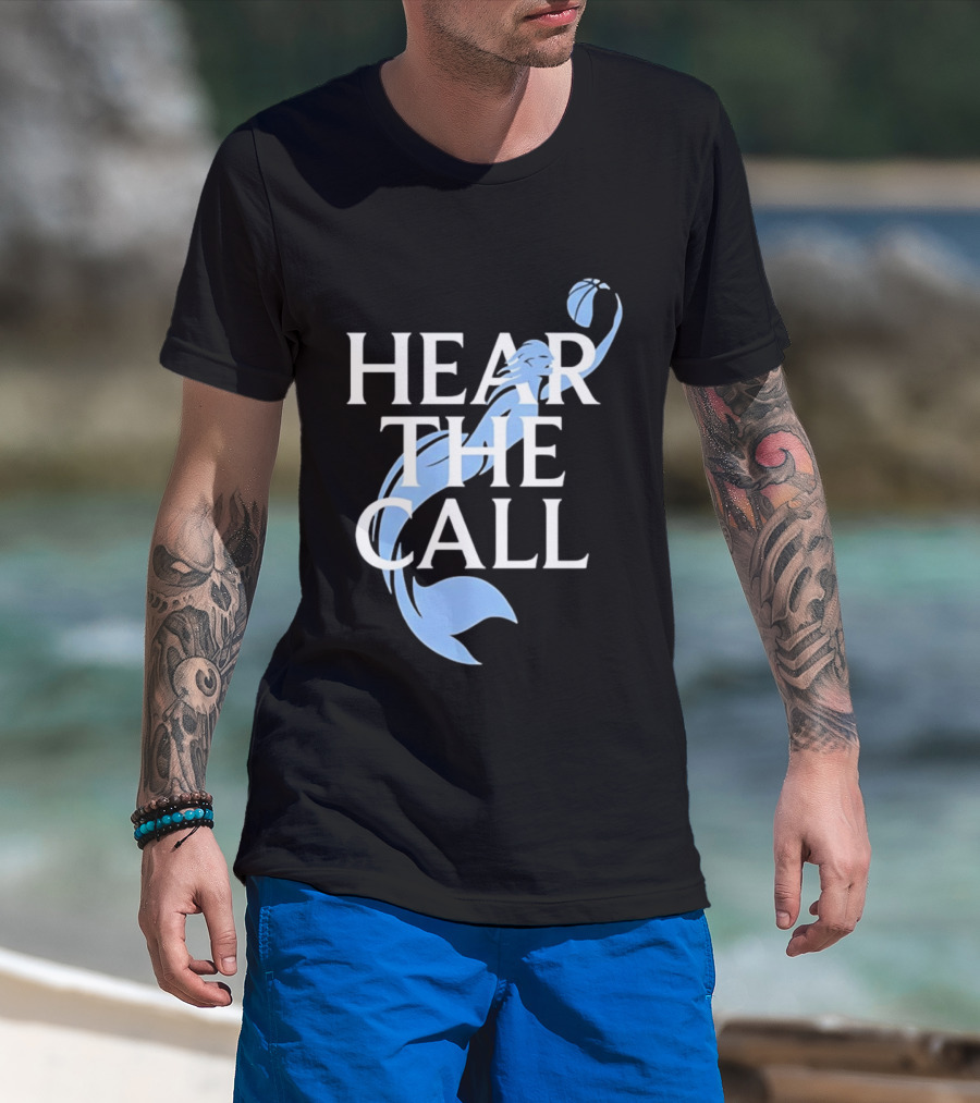Hear The Call Mermaid Basketball Sports T-Shirt