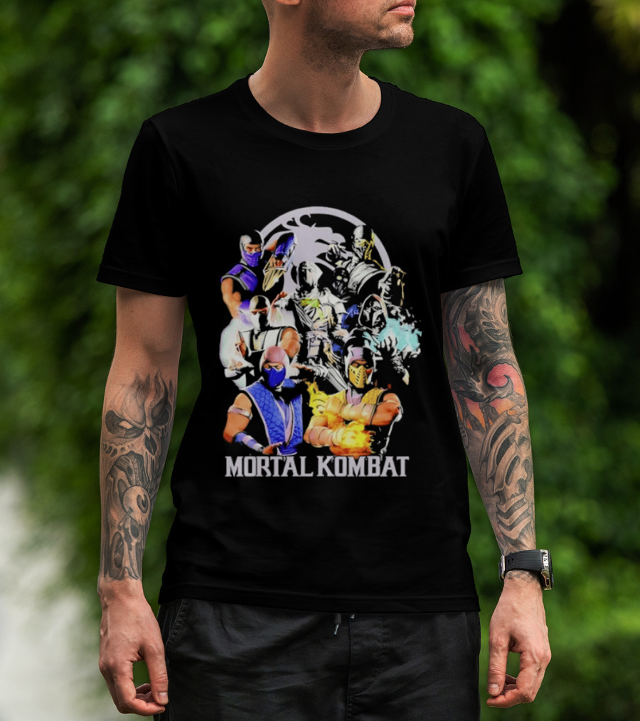 Mortal Kombat Sub Zero Ninja Characters Group T-Shirt
