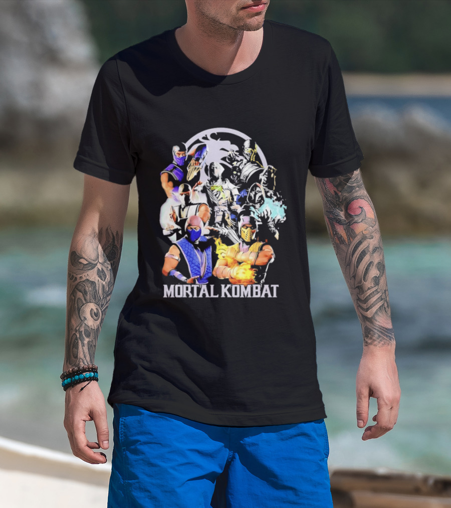 Mortal Kombat Sub Zero Ninja Characters Group T-Shirt