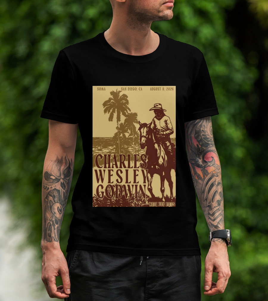 SOMA San Diego CA August 8 2026 Charles Wesley Godwin With Lilly Hiatt T-Shirt