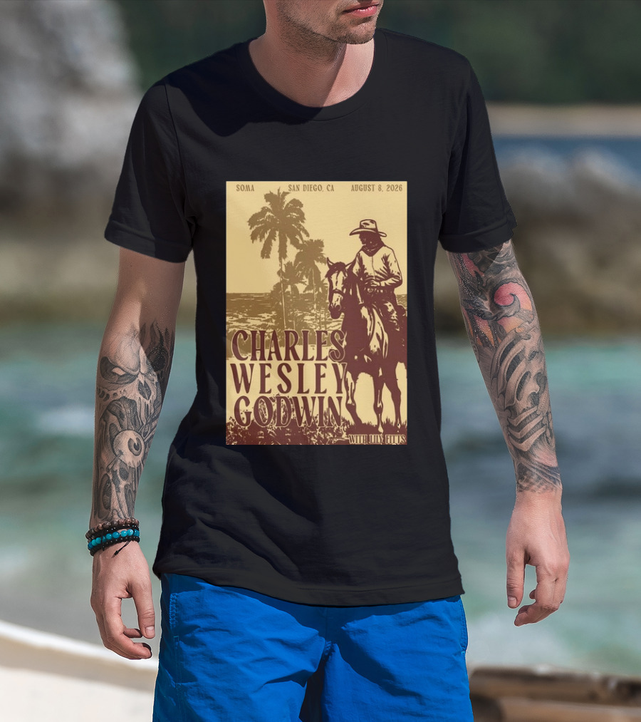 SOMA San Diego CA August 8 2026 Charles Wesley Godwin With Lilly Hiatt T-Shirt