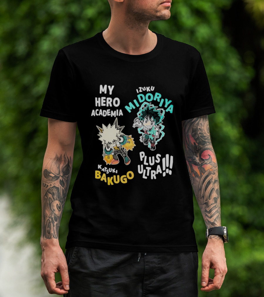 My Hero Academia Izuku Midoriya Katsuki Bakugo Plus Ultra T-Shirt