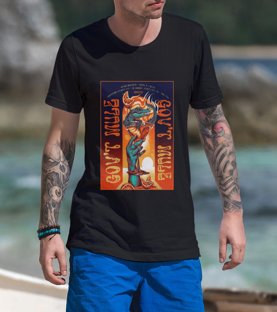 Gov't Mule Artpark Amphitheater Lewiston NY August 5 2026 Alligator Cocktail Tropicana Atlantic City August 7 MMXXVI T-Shirt