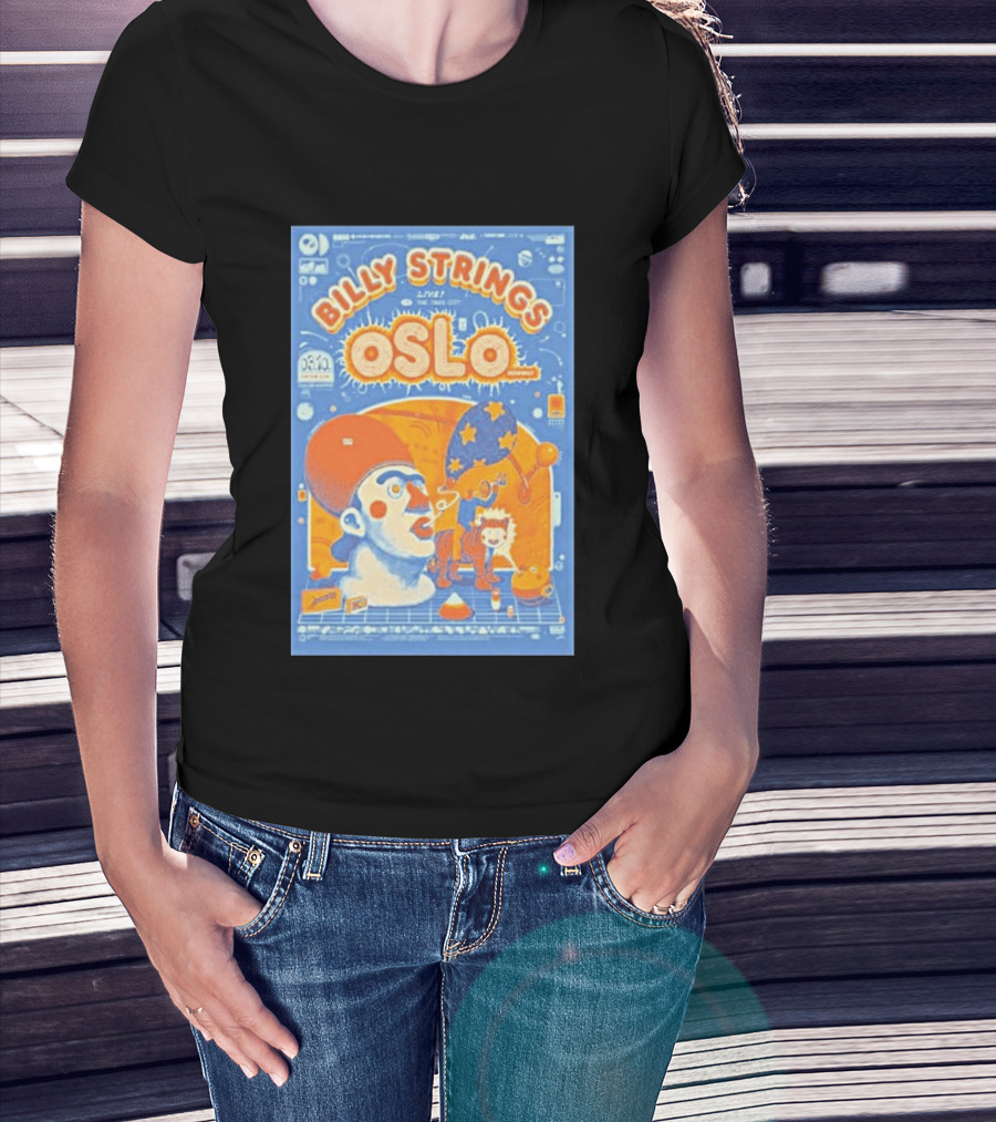 Billy Strings Live Oslo Norway 06.10 Tour Event T-Shirt