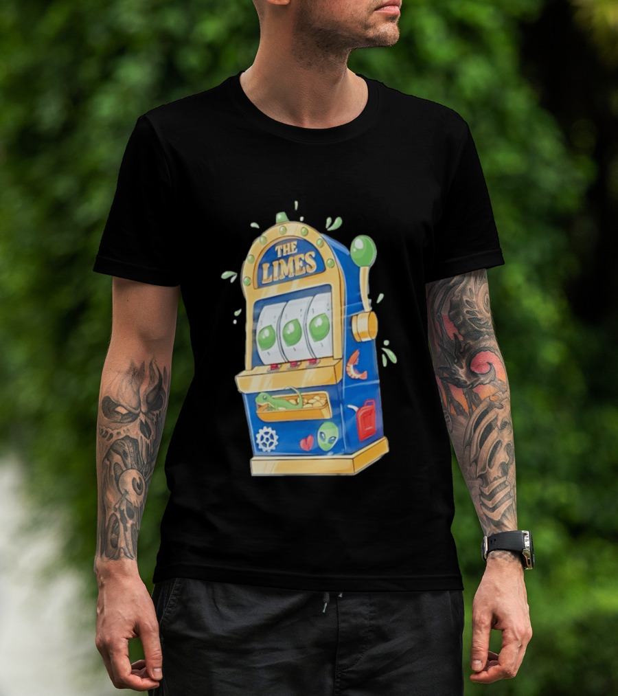 The Limes Slot Machine Gambling Casino With Aliens And Citrus T-Shirt