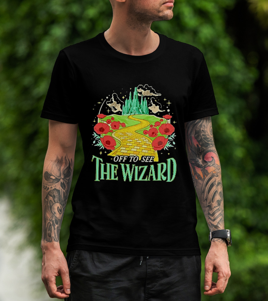 Off To See The Wizard Yellow Brick Road Fantasy Longsleeve T-Shirt