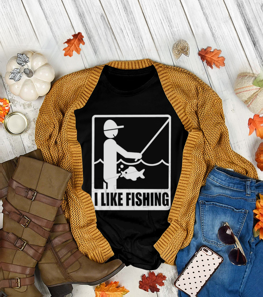 I Like Fishing Fisherman Angler Catching Fish T-Shirt