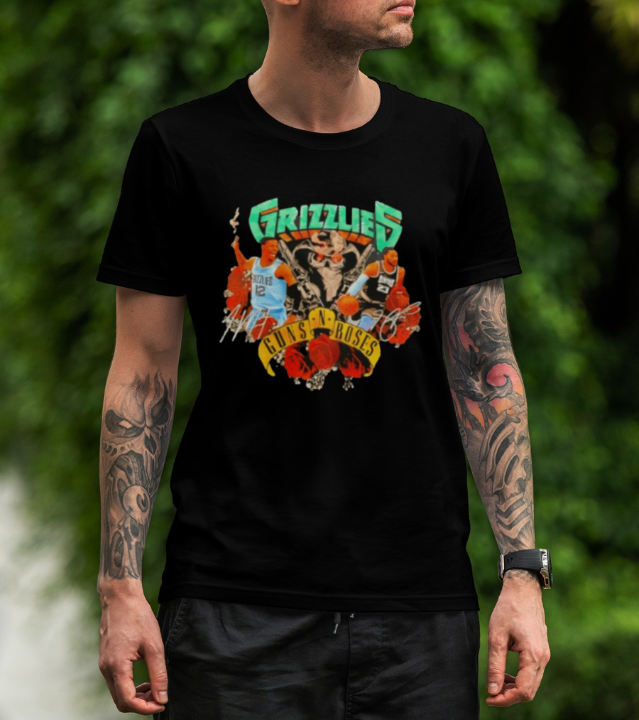 Guns N' Roses Grizzlies Ja Morant Memphis Basketball T-Shirt