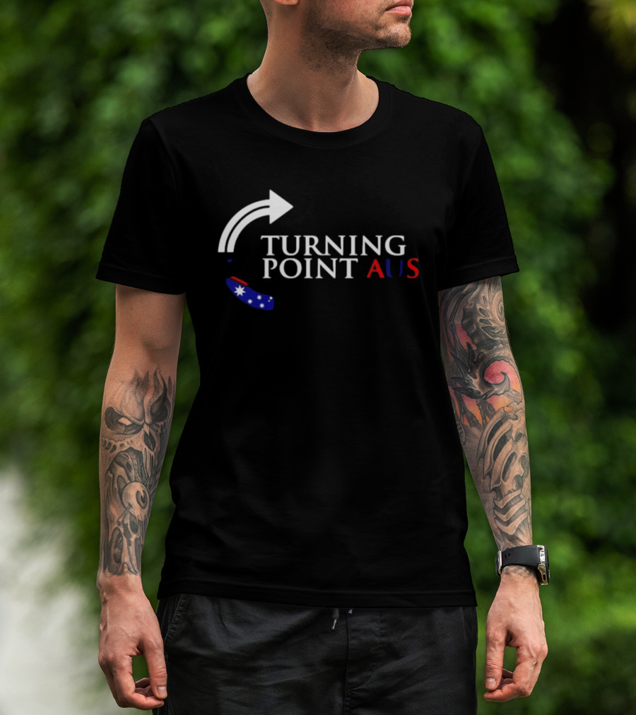 Turning Point AUS Boomerang Arrow Flag T-Shirt