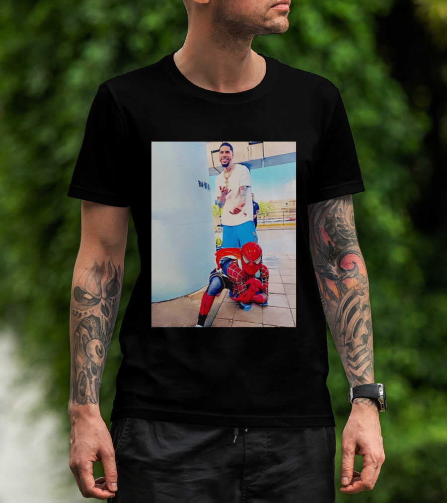 Jayson Tatum Spider Man Boston Celtics T-Shirt