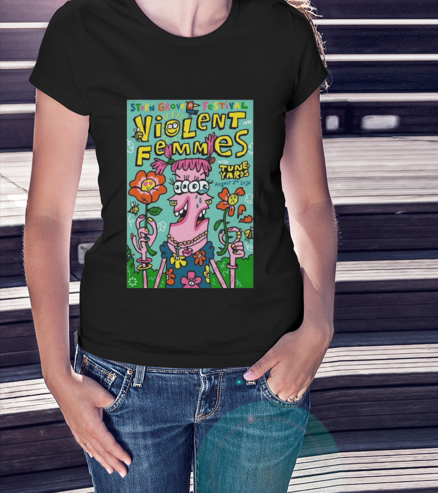Stern Grove Festival Violent Femmes Tune Yards August 2 2026 San Francisco T-Shirt