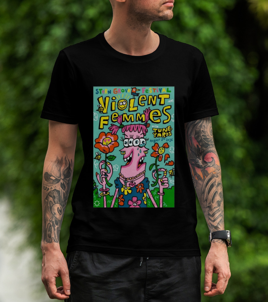 Stern Grove Festival Violent Femmes Tune Yards August 2 2026 San Francisco T-Shirt