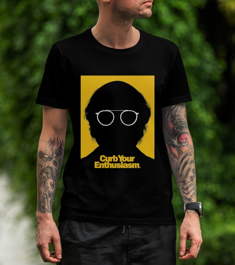 Curb Your Enthusiasm Larry David Silhouette Glasses T-Shirt