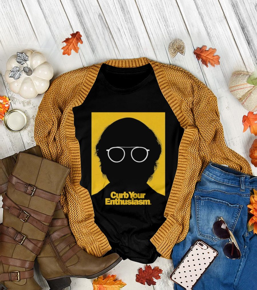 Curb Your Enthusiasm Larry David Silhouette Glasses T-Shirt