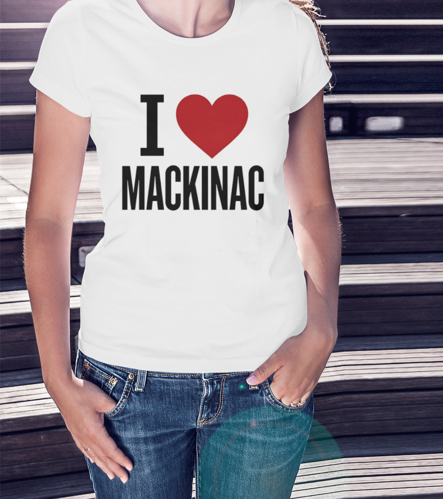 I Love Mackinac Michigan Travel Vacation T-Shirt
