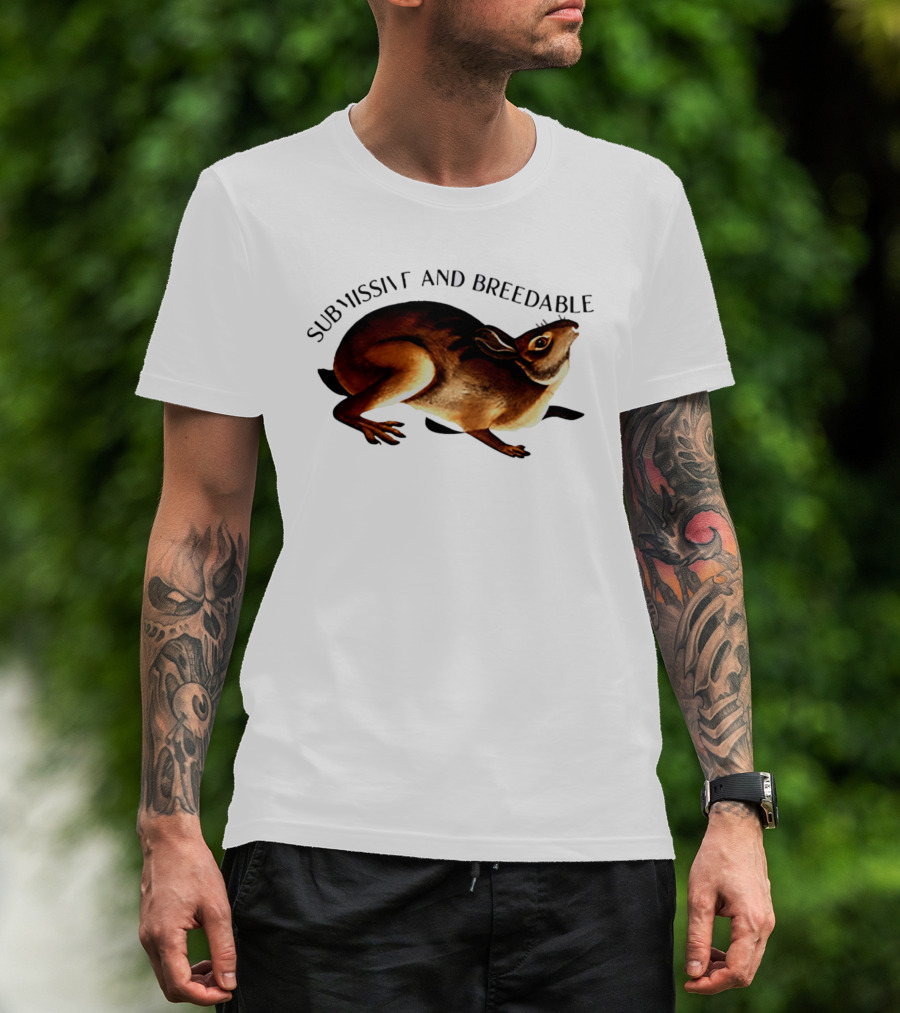 Submissive And Breedable Rabbit Meme T-Shirt
