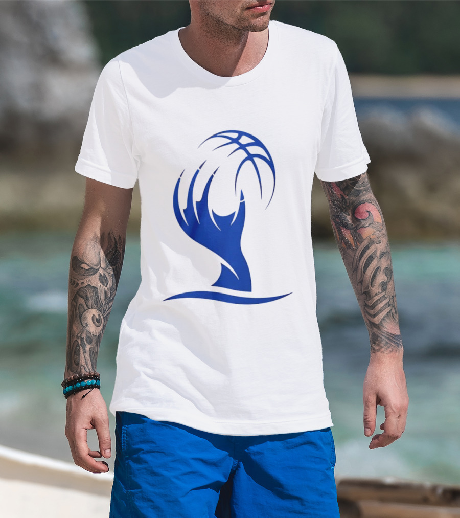 Cleveland Sirens The Claw Basketball Blue Wave T-Shirt