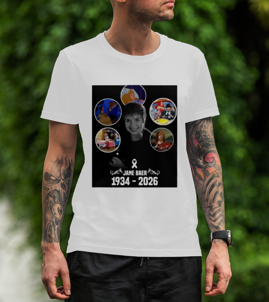 Jane Baer 1934 2026 Beauty And The Beast Sleeping Beauty Dumbo Mary Poppins Fox And The Hound Mickey Mouse T-Shirt