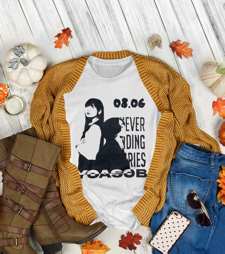 Yoasobi Never Ending Stories 08.06 J Pop Duo T-Shirt