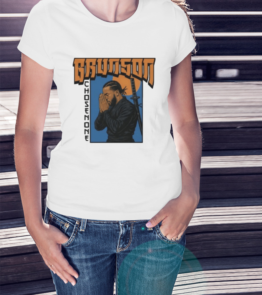 Brunson Chosen One Samurai Style Meditation And Sword T-Shirt