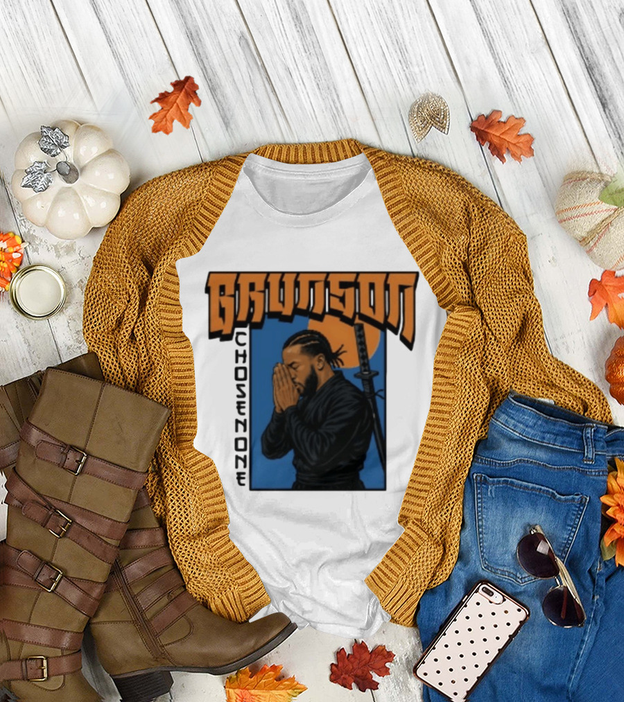 Brunson Chosen One Samurai Style Meditation And Sword T-Shirt