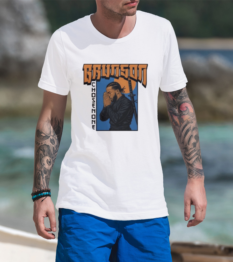 Brunson Chosen One Samurai Style Meditation And Sword T-Shirt