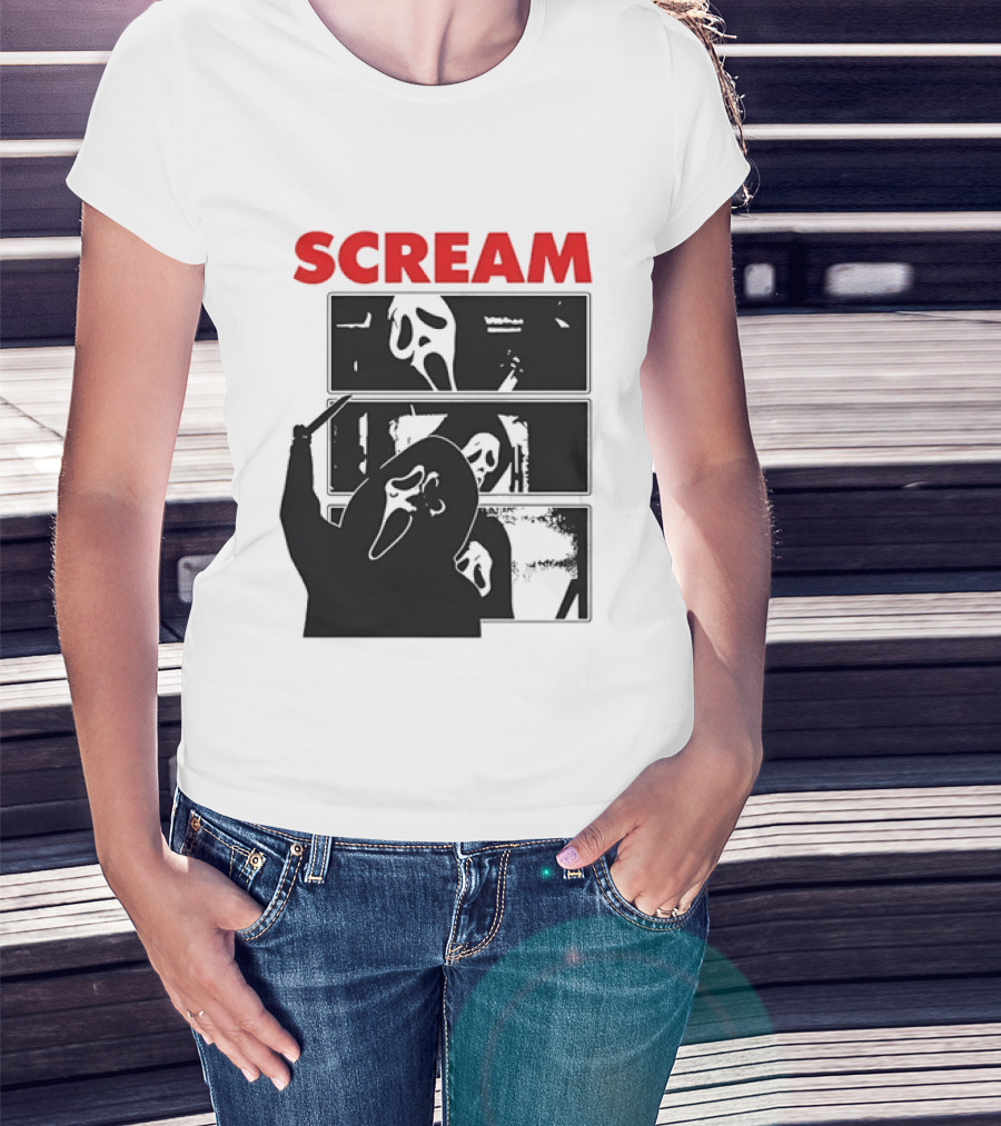 Scream Ghostface Slasher Horror Movie 90s T-Shirt