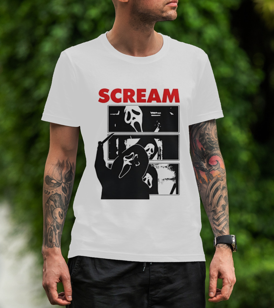 Scream Ghostface Slasher Horror Movie 90s T-Shirt