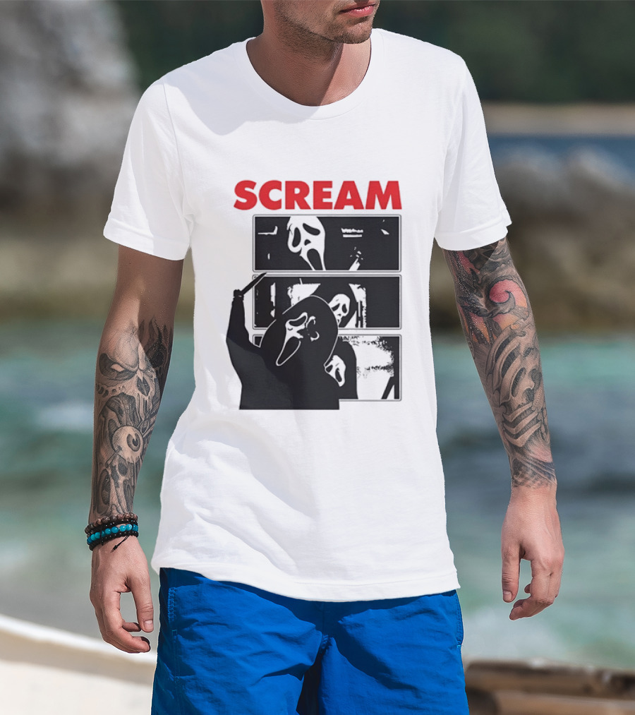 Scream Ghostface Slasher Horror Movie 90s T-Shirt