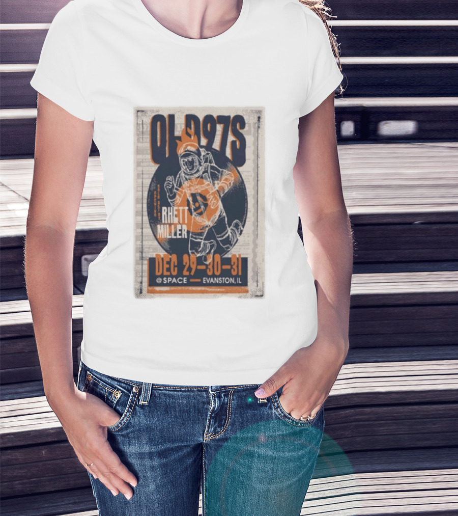 Old 97s Rhett Miller Dec 29 30 31 2025 Space Evanston Il T-Shirt