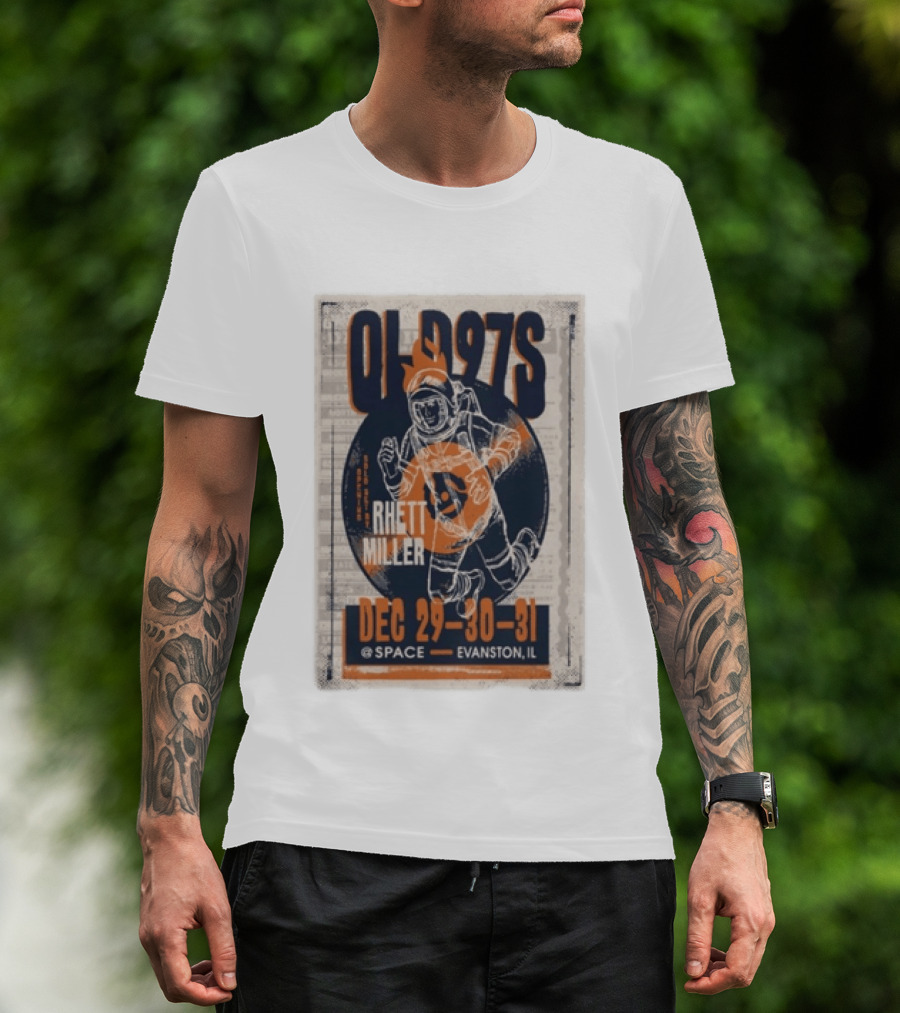 Old 97s Rhett Miller Dec 29 30 31 2025 Space Evanston Il T-Shirt