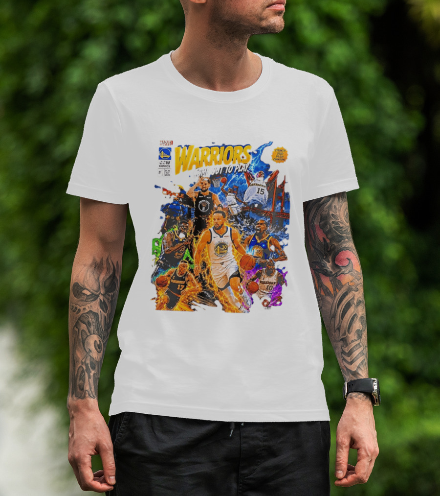 Golden State Warriors Come Out To Play Comic Book Marvel Oracle Arena T-Shirt