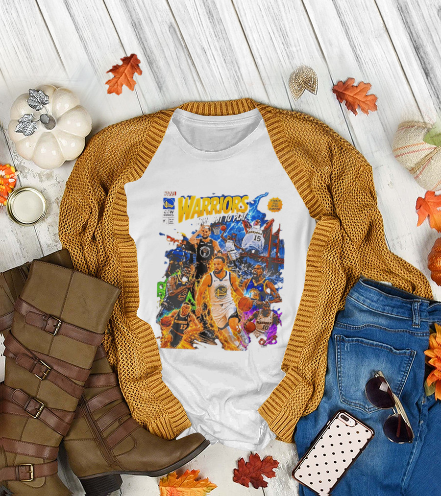 Golden State Warriors Come Out To Play Comic Book Marvel Oracle Arena T-Shirt