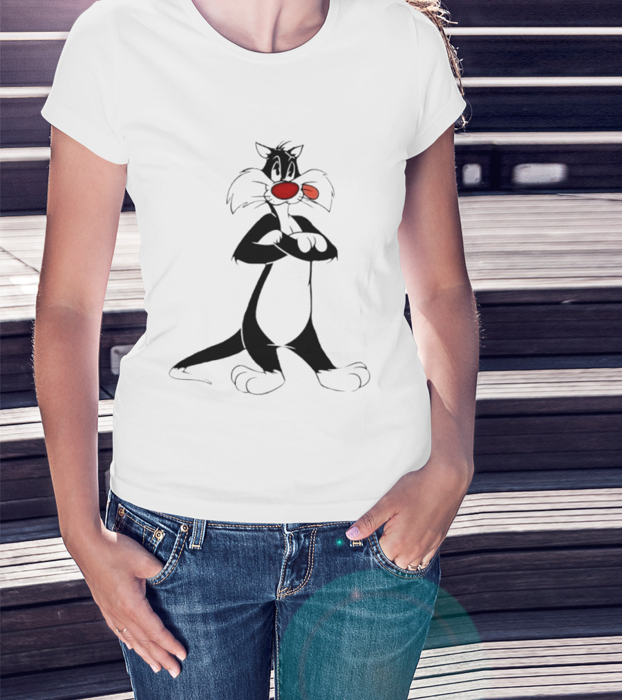 Sylvester The Cat Looney Tunes Warner Bros T-Shirt