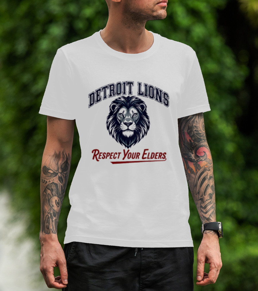 Detroit Lions Respect Your Elders T-Shirt