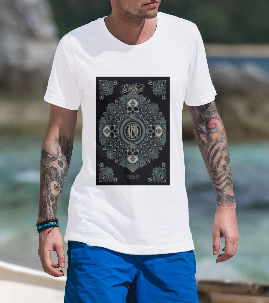 Parkway Drive Tour London UK October 4 2025 Mandala And Skull T-Shirt
