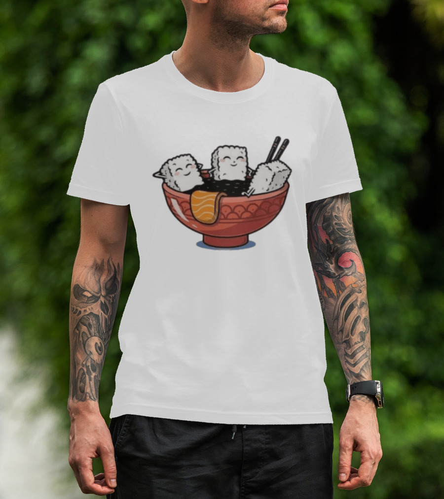 Original Sushi Relax Soaking In Soy Sauce Bowl T-Shirt