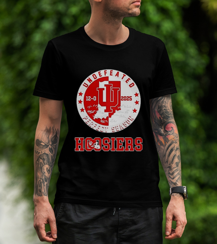Indiana Hoosiers 12 0 Undefeated 2025 Perfect Season T-Shirt