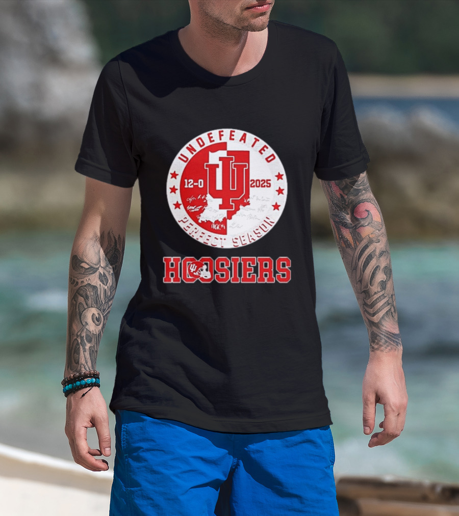 Indiana Hoosiers 12 0 Undefeated 2025 Perfect Season T-Shirt