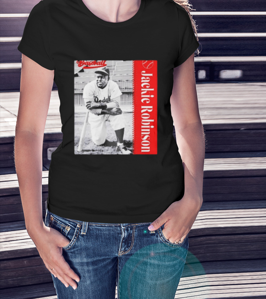 Jackie Robinson Brooklyn Dodgers MLB Baseball Legend T-Shirt