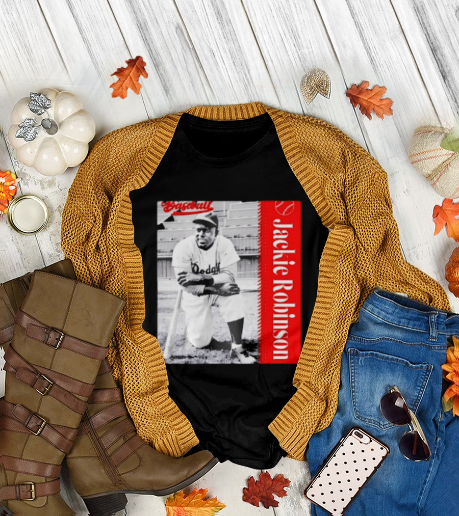 Jackie Robinson Brooklyn Dodgers MLB Baseball Legend T-Shirt