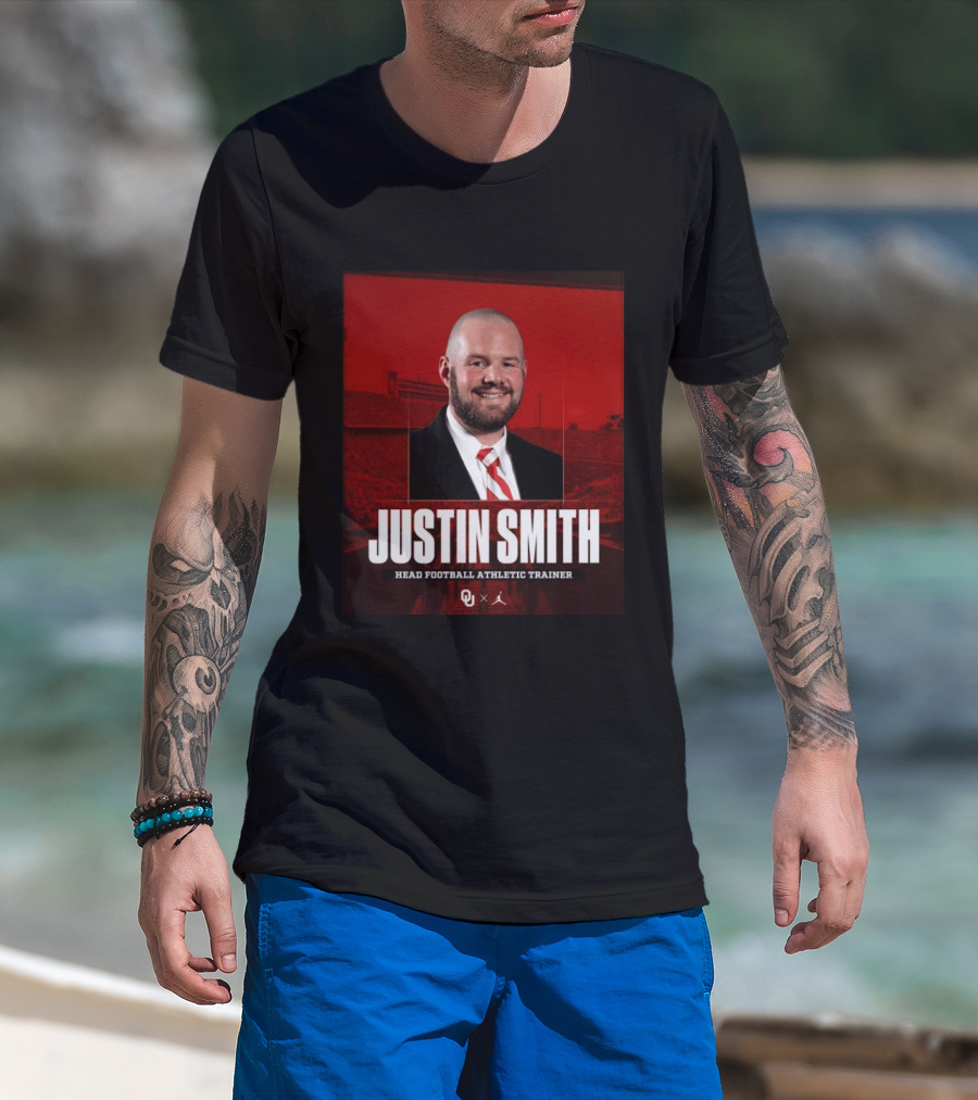 Justin Smith Oklahoma Head Football Athletic Trainer OU T-Shirt