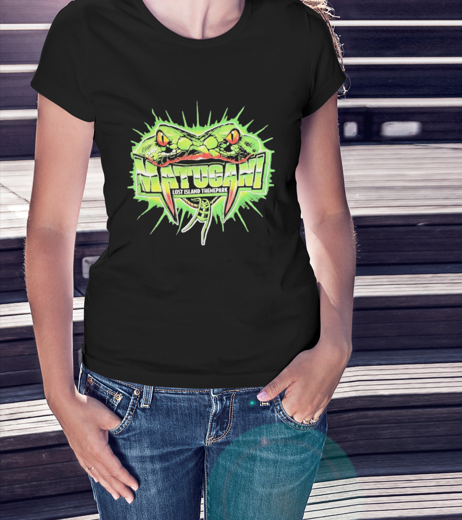 Matugani Snake Roller Lost Island Themepark Adventure T-Shirt