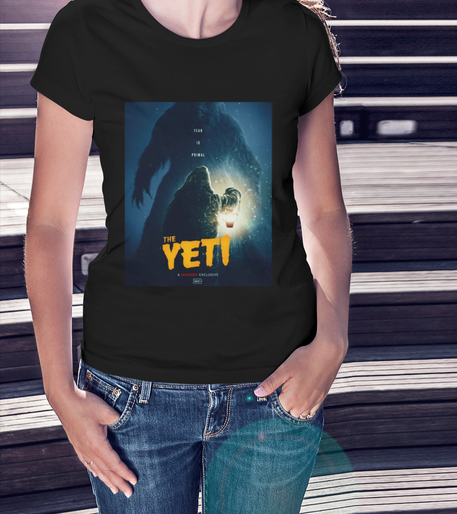 Fear Is Primal The Yeti A Shudder Exclusive AMC Lantern Shadowy Figure T-Shirt