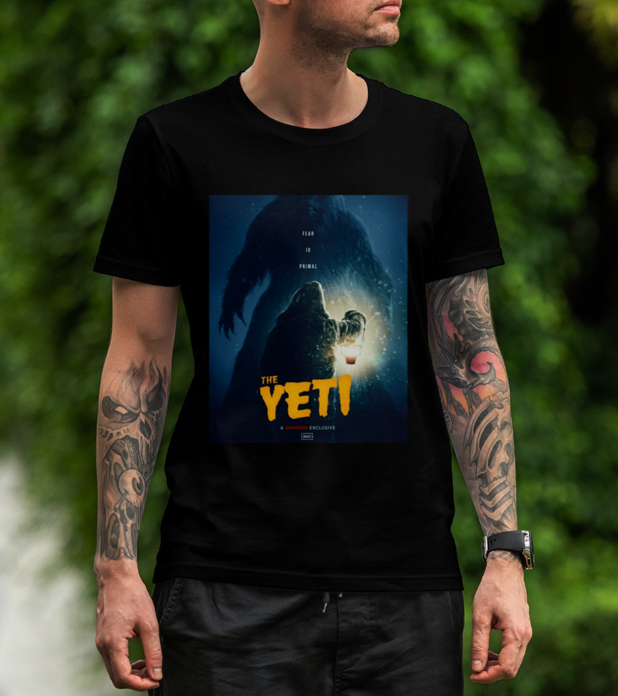 Fear Is Primal The Yeti A Shudder Exclusive AMC Lantern Shadowy Figure T-Shirt