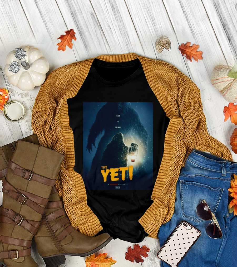 Fear Is Primal The Yeti A Shudder Exclusive AMC Lantern Shadowy Figure T-Shirt
